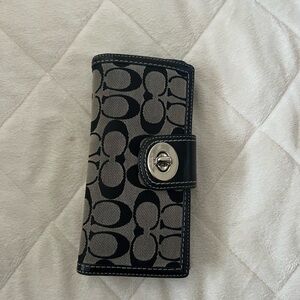 Black coach wallet